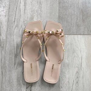 Fashion Nova |  Pink Studded Women's Sandals